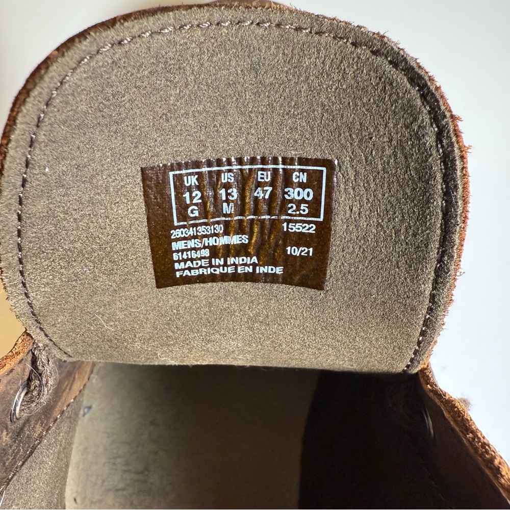 Clarks Men’s Leather Desert Chukka Boots Brown – Size 13 - Picture 7 of 11
